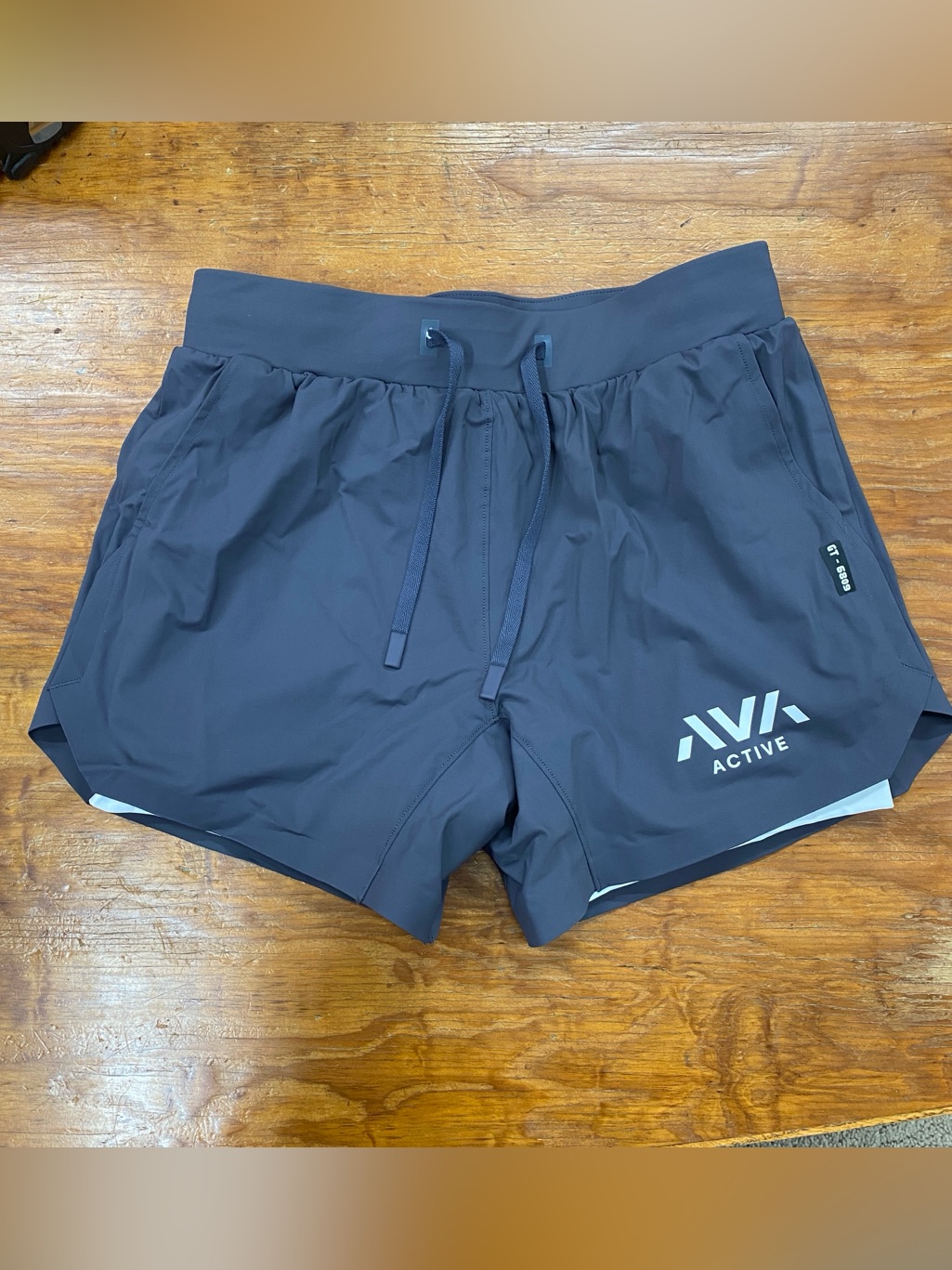 Nwt Active Athletic Shorts Glide Tech 5”Liner Shorts Steel Grey S